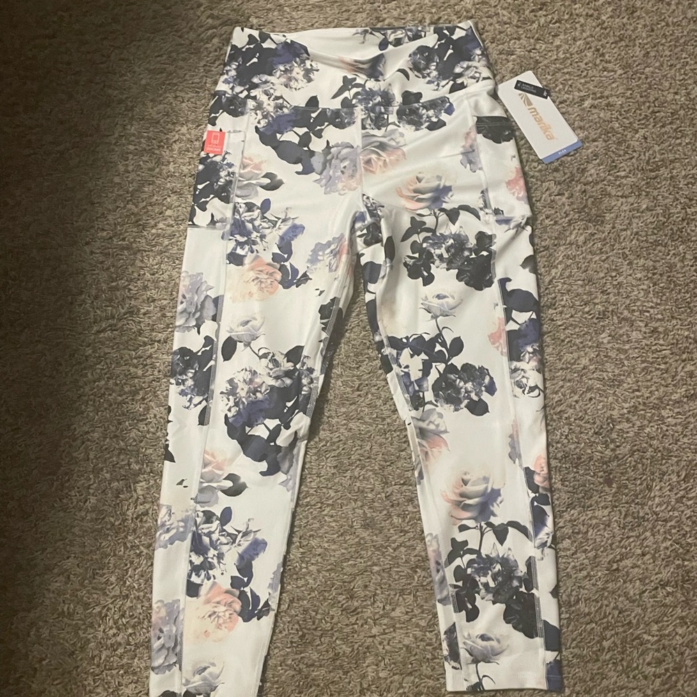 Floral Print Leggings Workout Leggings XL